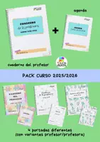 Vista previa - Para docentes: organización, planificación y formación - Pack Cuaderno del profesor + agenda. Curso 25/26 - Portada