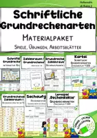Vorschau - Arbeitsblätter - Materialpaket "Schriftliche Grundrechenarten im Zahlenraum 1000" - Deckblatt
