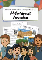 Vorschau - Arbeitsblätter - Materialpaket Jerusalem: Judentum, Christentum, Islam - Deckblatt