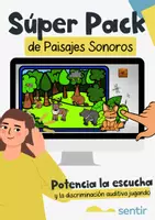 Vista previa - Juegos / Gamificación - Súper Pack de Paisajes Sonoros: 11 Actividades para Explorar los Sonidos - Portada