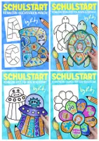 Vorschau - Arbeitsblätter - 4x Lern Mich Kennen Aktivitäten zum Schulstart - Kunst Materialpaket - Deckblatt