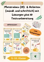Vorschau - Spiele - Materialpaket: 6 Klassenarbeiten mit Lösungen, Test, Glücksbringer, Klasse 5, 6, 7, 8, 9, 10 - Deckblatt