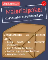 Vorschau - Arbeitsblätter - Materialpaket Klassenarbeiten Politische Lyrik - Deckblatt