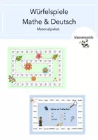Vorschau - Spiele - Materialpaket Würfelspiele Mathe & Deutsch (wachsend) - Deckblatt