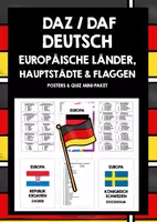 Vorschau - Stationenlernen - GERMAN EUROPEAN POSTERS & QUIZZES MINI-BUNDLE - Deckblatt