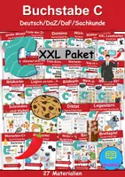 Vorschau - Unterrichtsreihen - Materialpaket - Buchstabe C XXL Paket Wortschatzpaket - DaZ/DaF, Deutsch, Sachunterricht (Grundschule) - Deckblatt