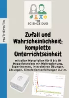 Vorschau - Stundenentwürfe - Unterrichtseinheit "Zufall und Wahrscheinlichkeit" Jahrgang 7 komplett - Deckblatt