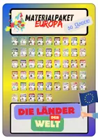 Vorschau - Arbeitsblätter - Materialpaket Die Länder unserer Welt - Europa | 50x Leseverständnis + Lösungen zu allen Ländern Europas - Deckblatt