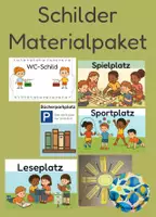Vorschau - Mal- und Bastelvorlagen - Materialpaket_ Schilder und Klassenregeln - Deckblatt