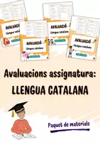 Vista previa - Refuerzo / NEE / Materiales de apoyo - Pack avaluacions d'ESO - Llengua catalana (Currículum Catalunya) - Portada