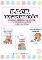Vista previa - Para docentes: organización, planificación y formación - PACK ORGANIZACIÓN EN PAPEL PARA PROFES (CUADERNO DOCENTE+AGENDA MENSUAL+CUADERNO DE NOTAS) - Portada