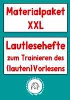 Vorschau - Stundenentwürfe - Bundle: Lautlesehefte zum Trainieren des (lauten)Vorlesens - Deckblatt