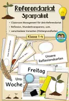 Vorschau - Arbeitsblätter - Referendariat - Starterpaket (Klasse 1-4) #schulstartbyextraklasse - Deckblatt