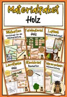 Vorschau - Arbeitsblätter - Holz Holzbearbeitung Materialpaket Werken Klasse 3 Klasse 4 - Deckblatt
