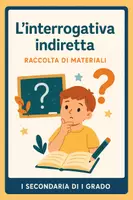 anteprima - Esercizi - Raccolta di materiali: l'interrogativa indiretta - Pagina di copertina