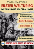 Vorschau - Arbeitsblätter - Erster Weltkrieg | Materialpaket Arbeitsblätter zum Imperialismus | Klasse 8 9 Der Erste - Deckblatt