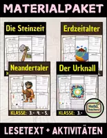 Vorschau - Arbeitsblätter - Materialpaket : Lesetexte, Aktivitäten und Rätsel für die Klassen 3–5 - Deckblatt
