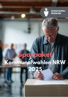 Vorschau - Unterrichtsreihen - Sparpaket Unterrichtsmaterial: Ergebnisse der Kommunalwahl NRW 2025 – Wahlergebnisse, Ursachen & AfD-Erfolg - Deckblatt