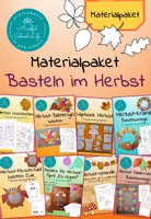 Vorschau - Mal- und Bastelvorlagen - Materialpaket: Basteln im Herbst - Deckblatt