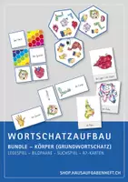 Vorschau - Spiele - Wortschatzaufbau (DaZ) – Bundle – Körper - Deckblatt