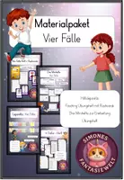 Vorschau - Arbeitsblätter - Materialpaket: Die vier Fälle – Übungen & Erarbeitung (4. Klasse, Deutschunterricht) - Deckblatt