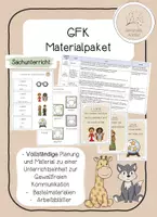 Vorschau - Stundenentwürfe - Materialpaket - GFK - Wolfs- und Giraffensprache - Deckblatt