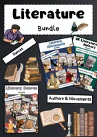 Vorschau - Arbeitsblätter - Literatur Bundle Englischunterricht: Romantik, Realismus, Dramen, Fantasy und Mystery - Deckblatt