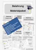 Vorschau - Arbeitsblätter - Materialpaket Belehrungen - Deckblatt