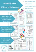 Vorschau - Arbeitsblätter - Materialpaket: Writing skills booster - Deckblatt