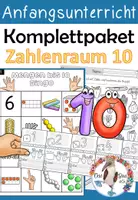 Vorschau - Unterrichtsreihen - Komplettpaket - Zahlenraum 10 - Mathematik Anfangsunterricht - Deckblatt