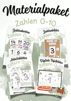 Vorschau - Arbeitsblätter - MATERIALPAKET ZAHLEN 0-10 - Deckblatt