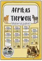 Vorschau - Arbeitsblätter - Materialpaket - Afrikas Tierwelt - Deckblatt