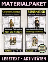 Vorschau - Arbeitsblätter - Materialpaket : Lesetexte, Aktivitäten und Rätsel für die Klassen 3–5 - Deckblatt