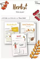 Vorschau - Arbeitsblätter - Herbst - Gesamt-Materialpaket - Deckblatt