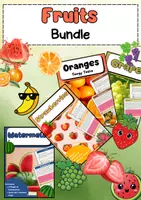 Vorschau - Arbeitsblätter - Fruits Materialpaket – Bananas, Oranges, Strawberries, Grapes & Watermelon - Deckblatt