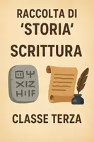 anteprima - Schede informative - Raccolta di materiali "Storia": Scrittura - Pagina di copertina