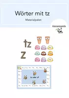 Vorschau - Spiele - Materialpaket Wörter mit tz (wachsend) - Deckblatt