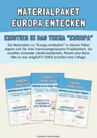Vorschau - Arbeitsblätter - Projektarbeit "Europa entdecken" - Deckblatt
