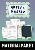 Vorschau - Arbeitsblätter - Aktiv & Passiv - Materialpaket - Deckblatt