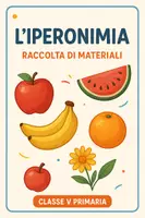anteprima - Esercizi - Raccolta di materiali: l'iperonimia - Pagina di copertina