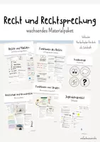 Vorschau - Stundenentwürfe - Wachsendes Materialpaket „Recht und Rechtsprechung“ - Deckblatt