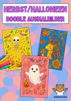 Vorschau - Mal- und Bastelvorlagen - Herbst / Halloween Doodle Ausmalbilder (Kunst / Vertretung) - Deckblatt
