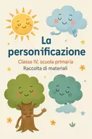 anteprima - Esercizi - Raccolta di materiali di italiano: La personificazione - Pagina di copertina