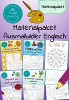 Vorschau - Mal- und Bastelvorlagen - Materialpaket: Ausmalbilder Englisch | English Colouring Pictures - Deckblatt