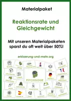 Vorschau - Stundenentwürfe - Reaktionsrate & Gleichgewicht (großes Materialpaket) - Deckblatt
