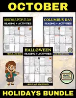 Vorschau - Arbeitsblätter - October Holidays Bundle: Reading - Activities Middle and High School - Deckblatt