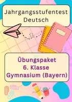 Vorschau - Arbeitsblätter - Jahrgangsstufentest | Eingangstest - Grammatikübungen - Deckblatt