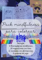Vista previa - Hojas de trabajo - Pack bienestar infantil – Yoga, mindfulness, mandalas, ruletas y más - Portada