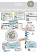Vorschau - Arbeitsblätter - Materialpaket Argumenation/Erörterung - Deckblatt