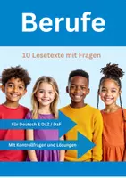 Vorschau - Arbeitsblätter - Materialpaket Berufe 🚒👮♂️🩺 Deutsch / DaZ – Lesetraining und Textverständnis (10 Arbeitsblätter) - Deckblatt